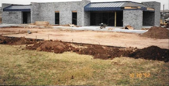Duplicate view of the building under construction.